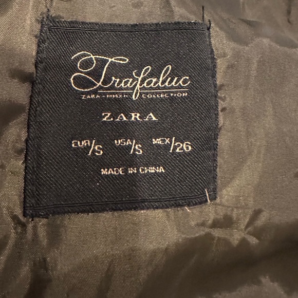 Trafaluc Zara Military Coat - Ladies Small - Picture 3 of 3
